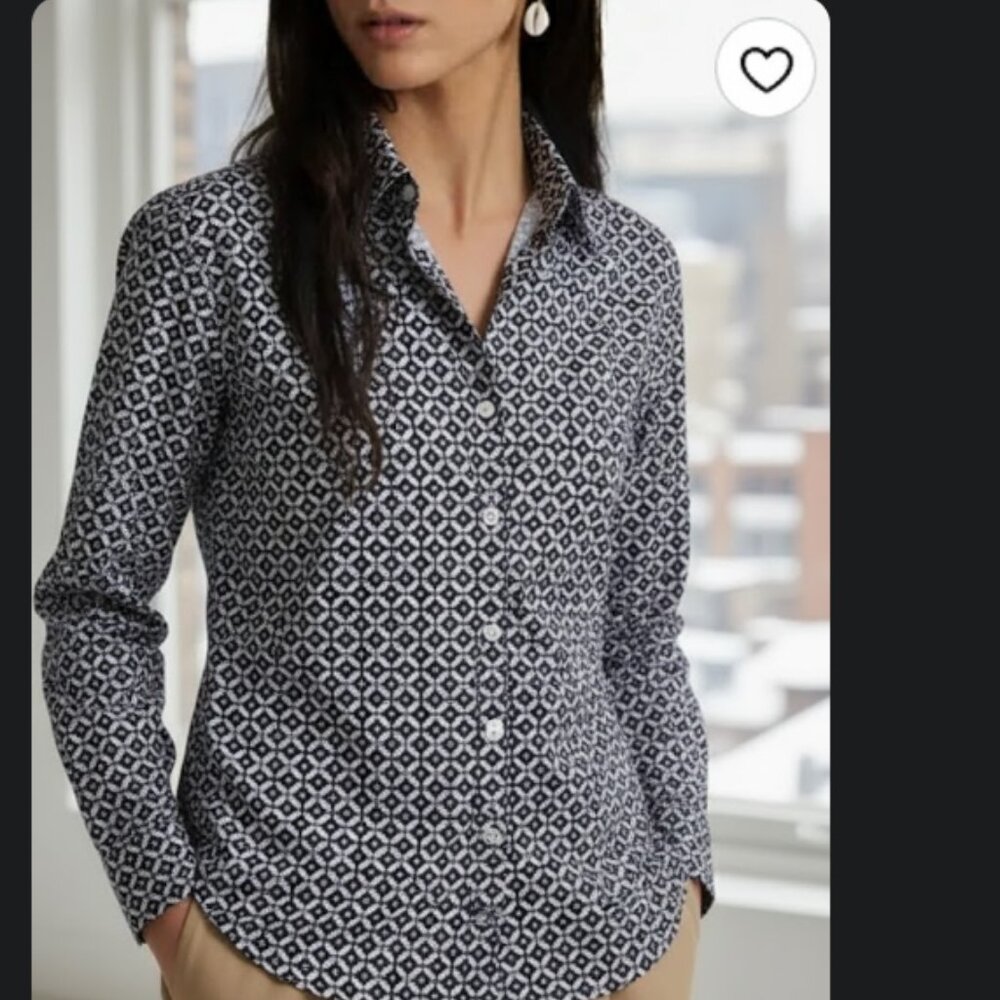 Lauren Ralph Lauren Non Iron Cotton Shirt Size XXS